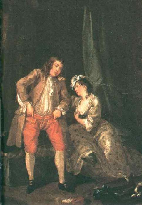 HOGARTH, William Before the Seduction and After sf China oil painting art